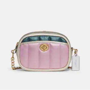 Coach Small Camera Bag With Colorblock Quilting Sale @ Coach