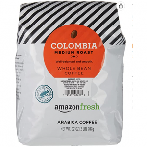 AmazonFresh Colombia中度烘焙咖啡豆 32盎司