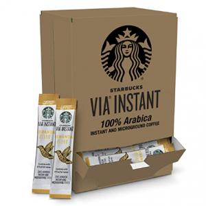 Starbucks VIA Instant Coffee, Starbucks Blonde Roast Coffee, Veranda Blend (50 packets) @ Amazon