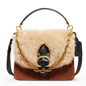 25% Off COACH 1941 Beat Shearling Gusset Top-Handle Crossbody Bag @ Neiman Marcus