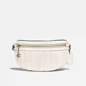 Chain Belt Bag With Quilting