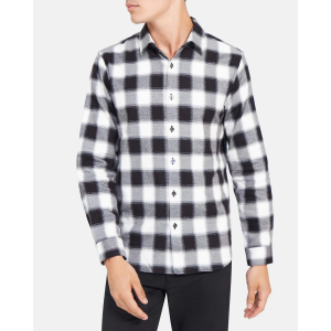 Theory Long-Sleeve Shirt in Plaid Sale @ Theory Outlet