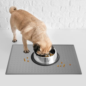 GueXioXio Pet Food Mat, 19”x12” Waterproof Silicone Placemat @ Amazon