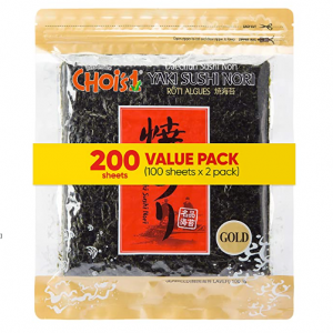 Daechun(Choi's1) Roasted Seaweed, GIM (100+100 Full Sheets), Value Pack, Gold Grade @ Amazon