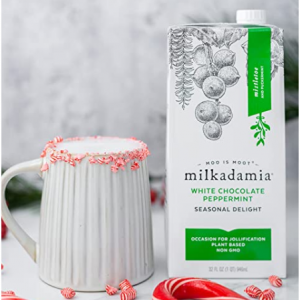 Milkadamia 節日版白巧克力薄荷酒澳洲堅果牛奶 32oz 6罐 @ Amazon