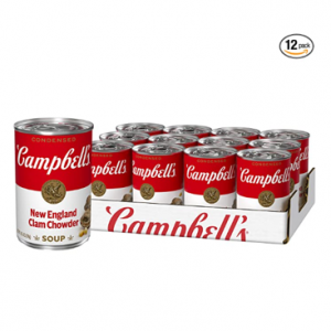 Campbell's 濃縮新英格蘭蛤蜊湯 10.5oz 12罐 @ Amazon