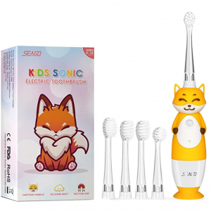 SEAGO Kids Sonic Electric Fox Toothbrush for Boys & Girls $9.99
