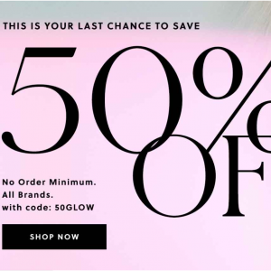 50% Off Beauty @ B-Glowing 