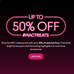 Up To 50% Off Sale @ MAC Cosmetics UK