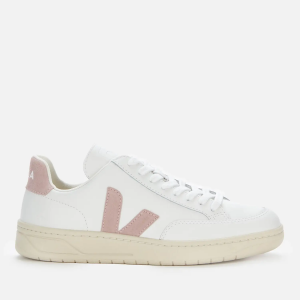 Veja Women's V-12 Leather Trainers - Extra White/Babe Sale @ Allsole