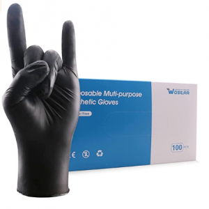 Wostar Synthetic Nitrile Gloves 3 Mil Pack of 100 Latex Free Disposable Gloves @ Amazon