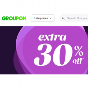 Extra 30% Off Activities, Dining, Spas & more @ Groupon