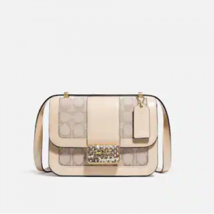 Coach Outlet官网 Coach Alie 18 老花象牙白单肩包4折热卖 