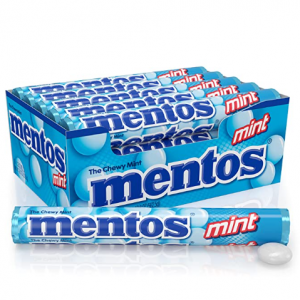 Mentos Chewy Mint Candy Roll, Mint, Non Melting, Party, 14 Pieces (Bulk Pack of 15) @ Amazon