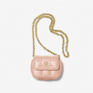 MICHAEL MICHAEL KORS Quilted Leather Crossbody For Apple AirPods Sale @ Michael Kors