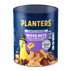 Planters Lightly Salted Mixed Nuts, 15 oz Can @ Amazon