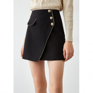 J.ING Inaya Black Asymmetrical Skirt