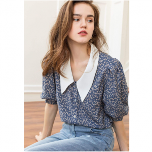 J.ING Wellesley Floral Collar Blouse