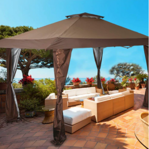 Phi Villa 13' x 13' 直腿彈出式天篷派對涼亭，169 Sq. Ft of Shade