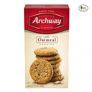 Archway Cookies, Soft Oatmeal, 9.5 Ounce (Pack of 9) @ Amazon