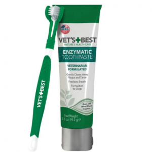 Vet’s Best Dog Toothbrush and Enzymatic Toothpaste Set @ Amazon