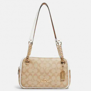 65% Off Coach Cammie Chain Shoulder Bag In Signature Canvas @ Coach Outlet