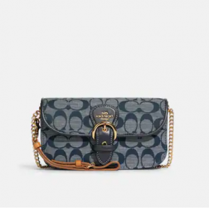 60% Off Coach Outlet Kleo Crossbody In Signature Chambray @ Shop Premium Outlets