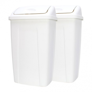 Mainstays 13加侖塑料垃圾桶 2件 2色可選 @ Walmart