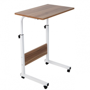 Mind Reader Adjustable Height Rolling Desk, White @ Walmart