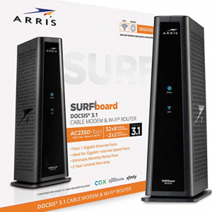 32% off ARRIS SURFboard SBG8300 DOCSIS 3.1 Gigabit Cable Modem & AC2350 Dual Band Wi-Fi Router 