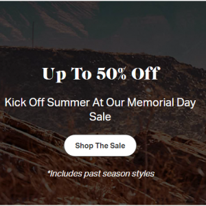 Memorial Day Sale - Up To 50% Off Select Gear & Apparel @ Backcountry