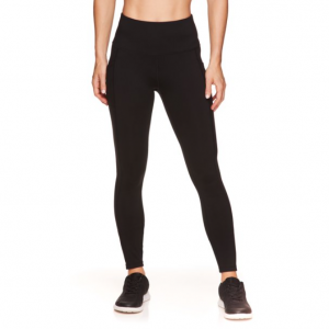 Reebok Womens High-Waisted Active Leggings with Pockets, 28" Inseam