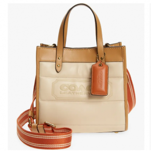 30% Off Coach Quilted Colorblock Badge Leather Tote @ Nordstrom