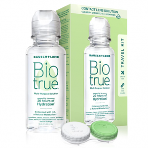 Bausch + Lomb Biotrue Multi-purpose contact lens solution, 2 FL OZ @ Amazon