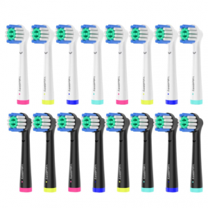 Valuabletry 16 Pack Oral B Braun Replacement Brush Heads @ Amazon