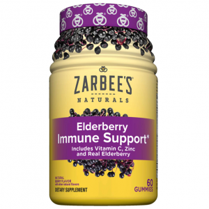 Zarbee's 接骨木天然提高免疫力软糖 含维C、锌 60粒 @ Amazon