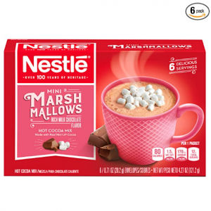 Nestle 棉花糖熱可可衝飲 4.26 oz 可衝泡6杯 @ Amazon