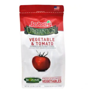 Jobe's 4 lb. Organic Granular Vegetable and Tomato Plant Food Fertilizer with Biozome @ Home Depot