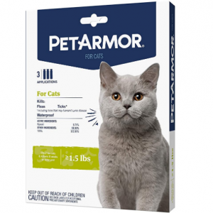 PetArmor for Cats, Flea & Tick Treatment for Cats (Over 1.5 Pounds) @ Amazon