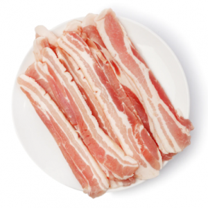 冷冻黑豚切片带皮五花肉(5mm) 2.4-2.6 磅