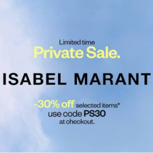 Isabel Marant Private Sale - 30% Off Selected Items @ 24S