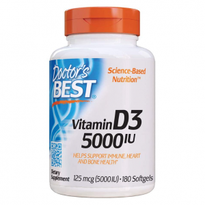 Doctor's Best Vitamin D3 5000IU, 180 Count @ Amazon