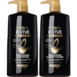 L'Oreal Paris Elvive Total Repair 5 Repairing Shampoo & Conditioner 28 Ounce @ Amazon