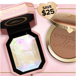 $45 For Chocolate Soleil Bronzer + Diamond Lighter Highlighter @ Too Faced