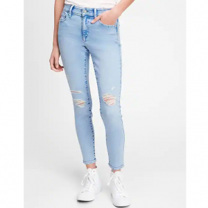 Gap Mid Rise Distressed Universal Legging Jeans With Washwell™