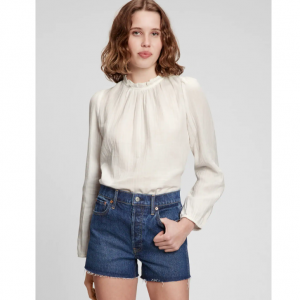 Gap Shirred-Neck Top