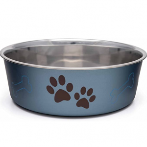 Loving Pets 7463 Metallic Bella Bowl, Medium, Blueberry @ Amazon