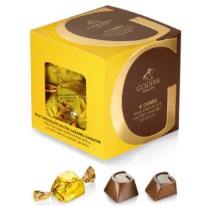 Milk Chocolate Salted Caramel G Cube Box, 22 pcs.