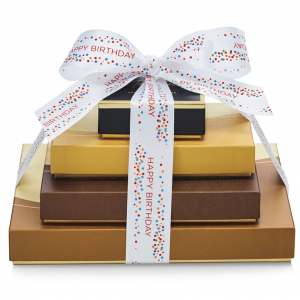 Sweet Surprise Gift Tower, Happy Birthday Ribbon