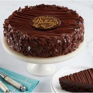 Triple Chocolate Enrobed Brownie Cake